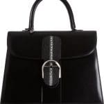 Delvaux Black Calfskin/Stingray Brillant GM Bag