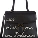 Delvaux Black L'Humour Brillant MM Bag