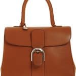 Delvaux Cognac Brillant MM Bag