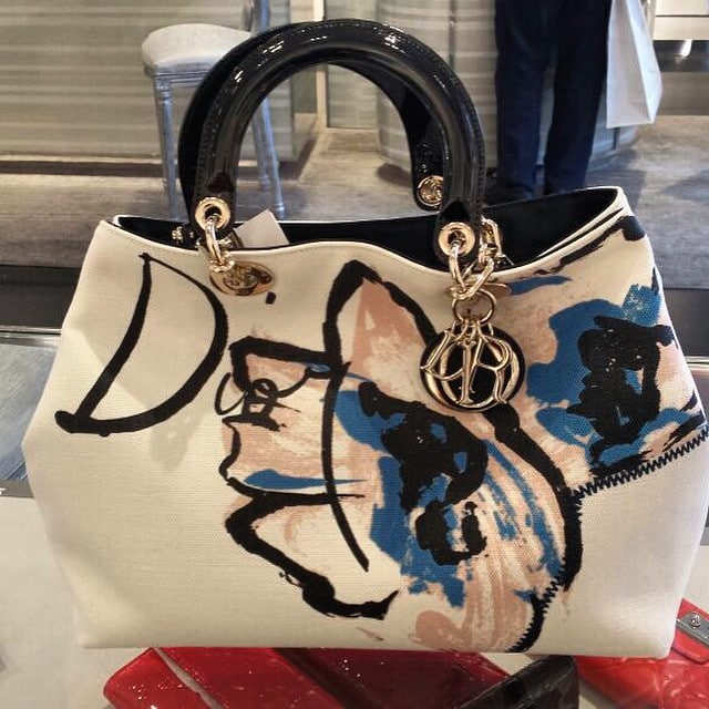 Dior D Light Canvas in White bag - Spring 2015