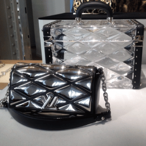 Louis Vuitton Transparent Mini Trunk and Metallic Twist Bags - Fall 2015