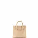 Balenciaga Beige Mini All Ostrich-Trim Tote Bag