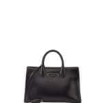 Balenciaga Black AJ Nude Works Ostrich-Trim Extra-Small Tote Bag