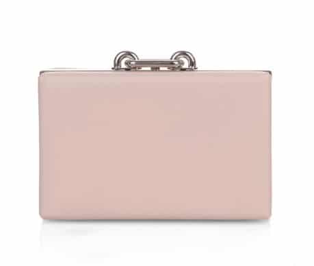 Balenciaga Maillon Leather Box Clutch Bag
