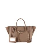 Balenciaga Tan Papier A4 Mini Zip-Around Tote Bag