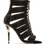 Balmain Black Hopi Stiletto Sandals