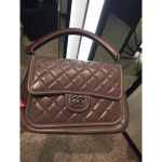 Chanel Grey Prestige Flap Large Bag 2