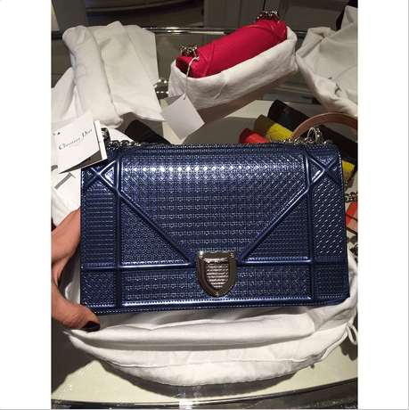 Diorama and Lady Dior Metallic Perforated Bags from Pre-Fall 2015