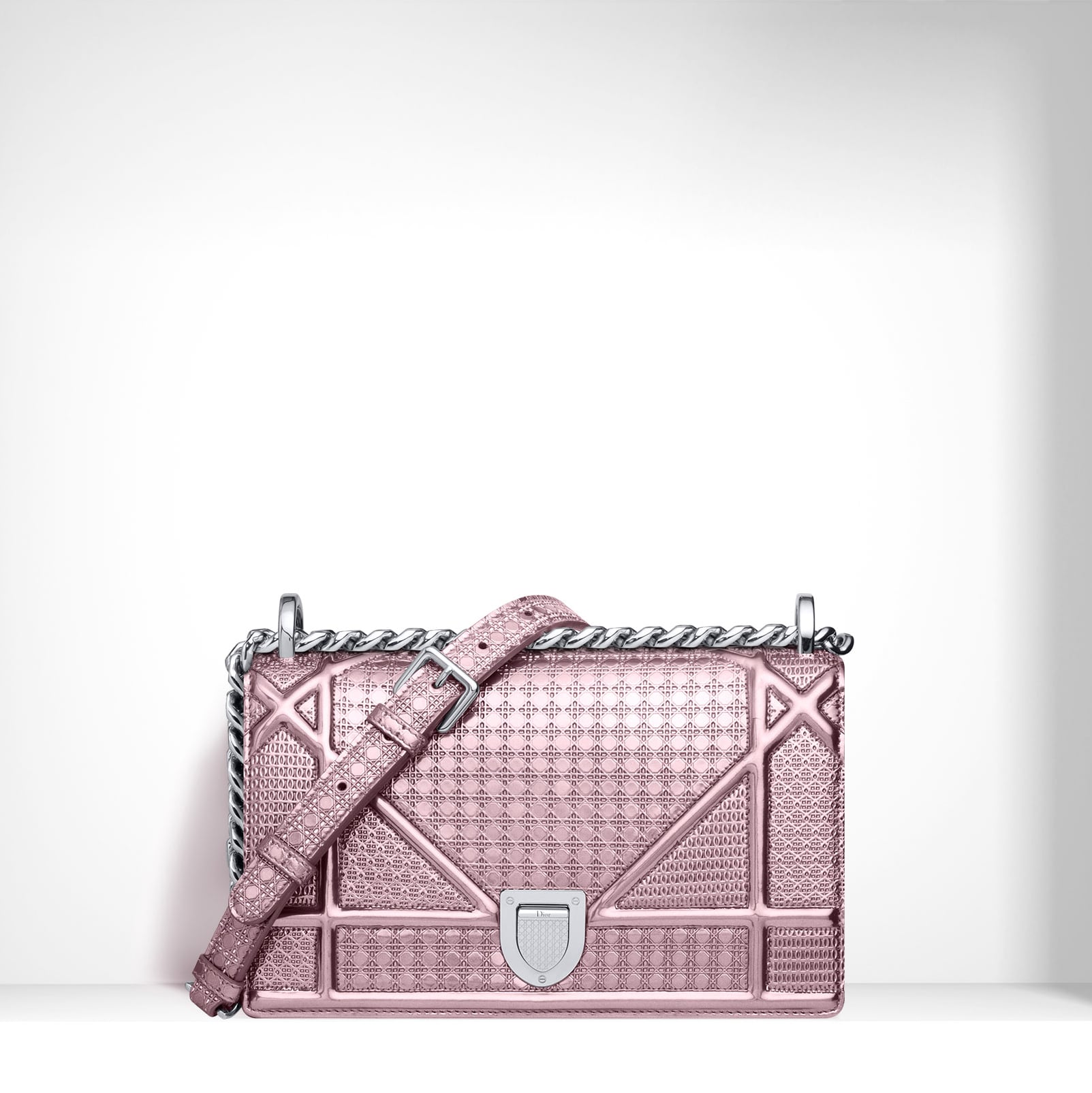 Diorama and Lady Dior Metallic Perforated Bags from Pre-Fall 2015 - Spotted  Fashion