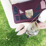 Dior Purple with Sequins Diorama Mini Bag