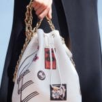 Dior White with Patchwork Bucket Bag - Cruise 2016