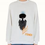 Fendi White Karlito Fleece