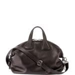 Givenchy Black Waxy Leather Nightingale Medium Bag
