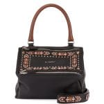 Givenchy Black/Brown Geometric Embellished Pandora Small Bag