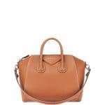 Givenchy Camel Smooth Leather with Topstitching Antigona Medium Bag