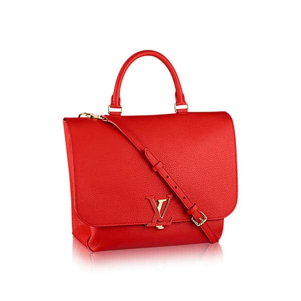 RvceShops Revival, Louis Vuitton Coquelicot Taurillon Leather Volta Bag