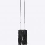 Saint Laurent Black Fringed Bucket Bag