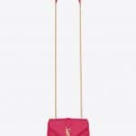 Saint Laurent Lipstick Fuchsia Matelasse Baby Monogram Satchel Bag