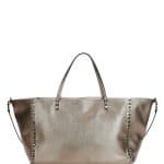 Valentino Bronze Rockstud Reversible Tote Bag