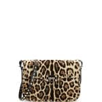 Valentino Leopard Print Calf Hair Flap Bag