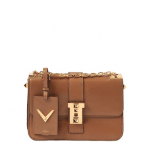 Valentino Light Brown B-Rockstud Flap Bag