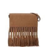 Valentino Light Brown T.B.C. Braided Fringe Bag