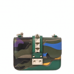 Valentino Multicolor Camouflage Lock Flap Mini Bag