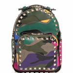 Valentino Multicolor Camouflage Rockstud Backpack Mini Bag