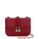Valentino Red Rockstud Flap Small Bag