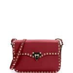 Valentino Red Rockstud Round Flap Bag