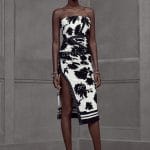 Balenciaga Black/White Floral Tube Dress - Resort 2016