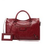 Balenciaga Rouge Cerise Classic City Bag