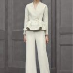 Balenciaga White Peplum Jacket - Resort 2016