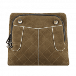 Chanel Khaki Suede CC Hunting Backpack Bag