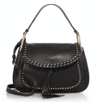 Chloe Black Leather Hudson Crossbody Bag