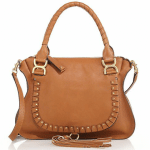 Chloe Caramel Studded Marcie Medium Bag