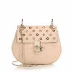Chloe Pink Embellished Drew Small Bag