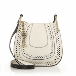 Chloe White Perforated Hayley Small Bag