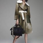 Fendi Black with Python Strap Tote Bag - Resort 2016