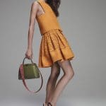 Fendi Olive Green with Pink Python Strap Peekaboo Bag - Resort 2016