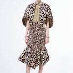 Givenchy Beige/Pink Leopard Print Skirt and Jacket - Resort 2016