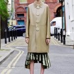 Givenchy Khaki Leather Coat - Resort 2016