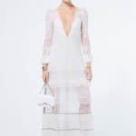 Givenchy White Lace Gown and Flap Bag - Resort 2016