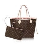 Louis Vuitton Rose Ballerine Monogram Canvas Neverfull MM Bag