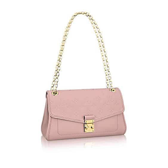 Louis Vuitton Montaigne Bb Vernis Rose Ballerine Pink Patent Leather S -  MyDesignerly