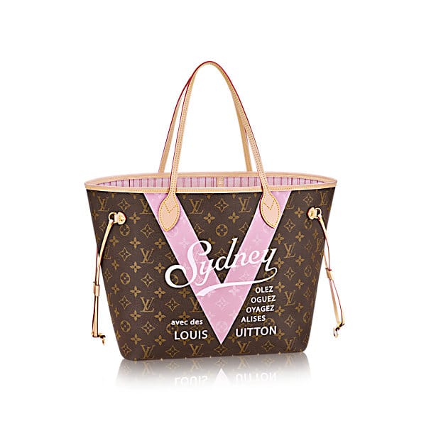 Louis Vuitton Cities Limited Edition &#39;V&#39; Neverfull Bags released for June 1st | Spotted Fashion