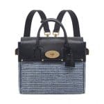 Mulberry Midnight Blue Mixed Denim/Natural Leather Cara Delevingne Bag