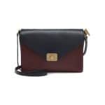 Mulberry Midnight Blue/Oxblood Mixed Denim/Natural Leather Delphie Bag