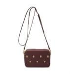 Mulberry Oxblood Cara Delevinge with Rivets Strap Pochette Bag