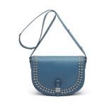 Mulberry Regal Blue Tessie Satchel with Rivets Bag